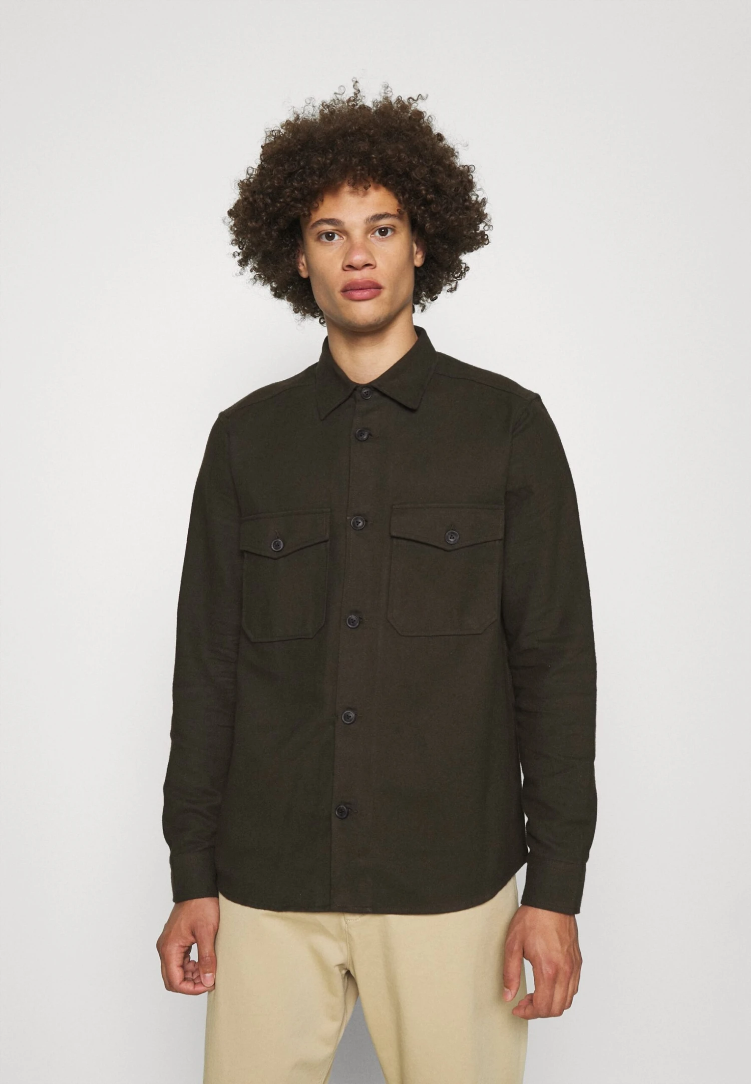 Only & Sons Milo Life Solid Overshirt Noos - Summer Jacket - Peat