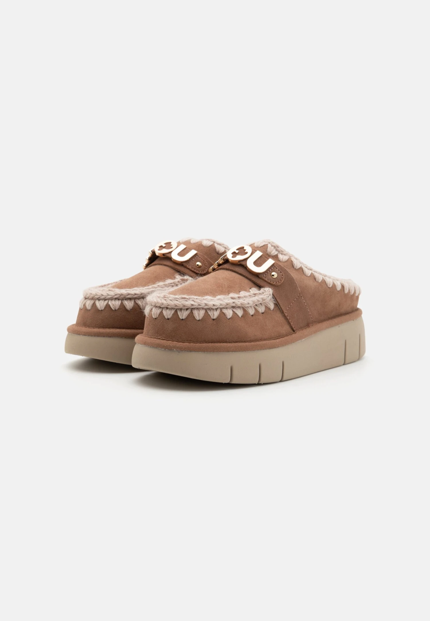 Mou BOUNCE CLOG METAL LOGO - Mules - Pink Brown - Image 2