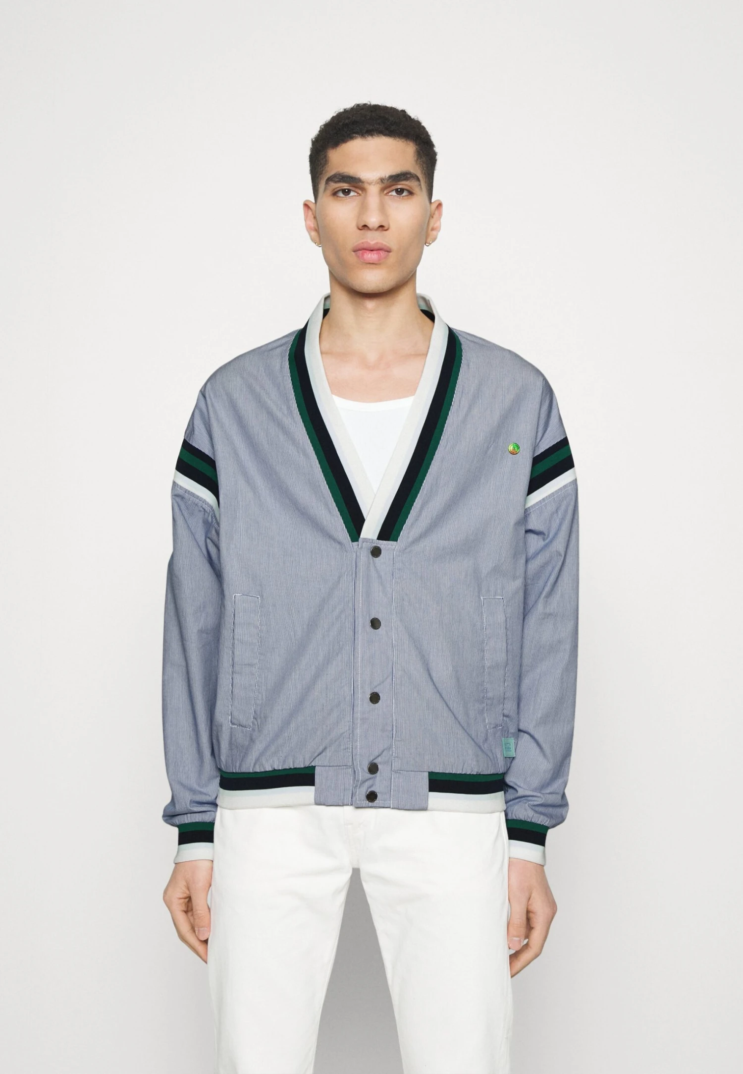 Scotch & Soda Tennis - Summer Jacket - White/Blue