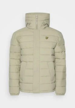 Lyle & Scott Elasticated Puffer - Winter Jacket - Khaki Smoke