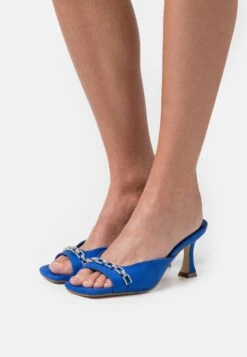 Menbur Heeled Mules - Royal Blau