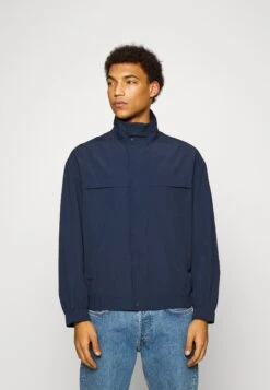 Marc O'Polo DENIM Leight Weight Blouson Jacket Lined Zipper - Summer Jacket - Navy Teal