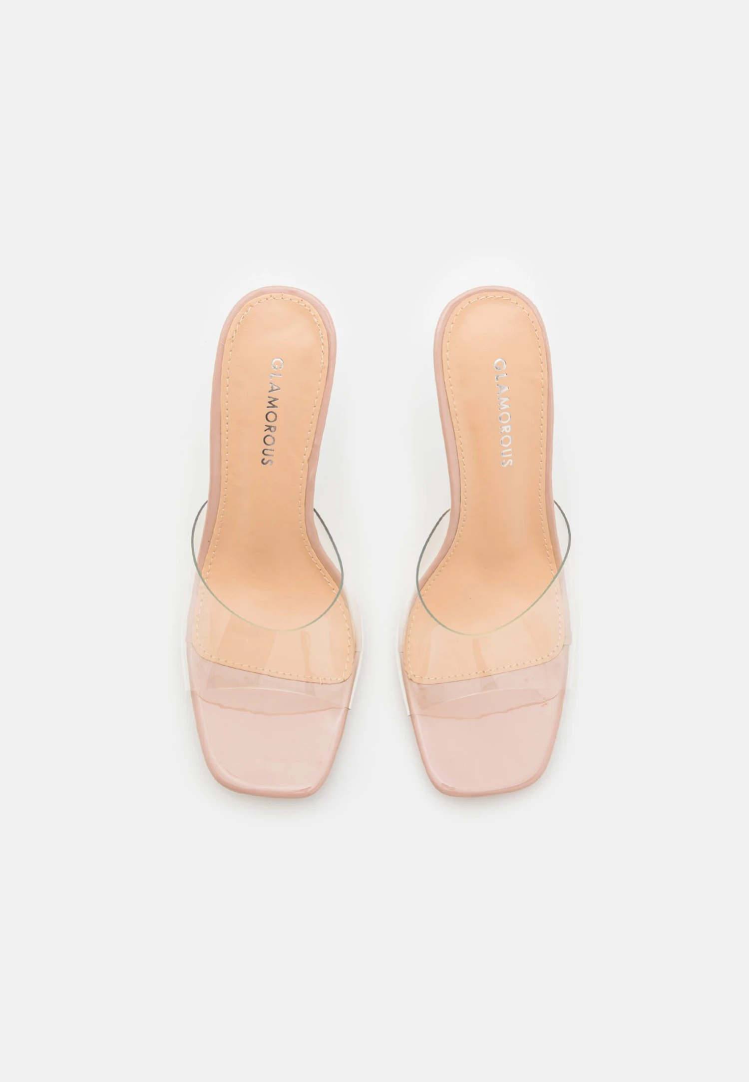 Glamorous Heeled Mules - Clear - Image 6