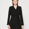 Selected Femme Slfpatricia Short Wrap Dress - Day Dress - Black