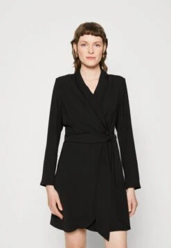 Selected Femme Slfpatricia Short Wrap Dress - Day Dress - Black