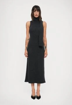 Staud CANAL MIDI DRESS - Jumper Dress - Charcoal