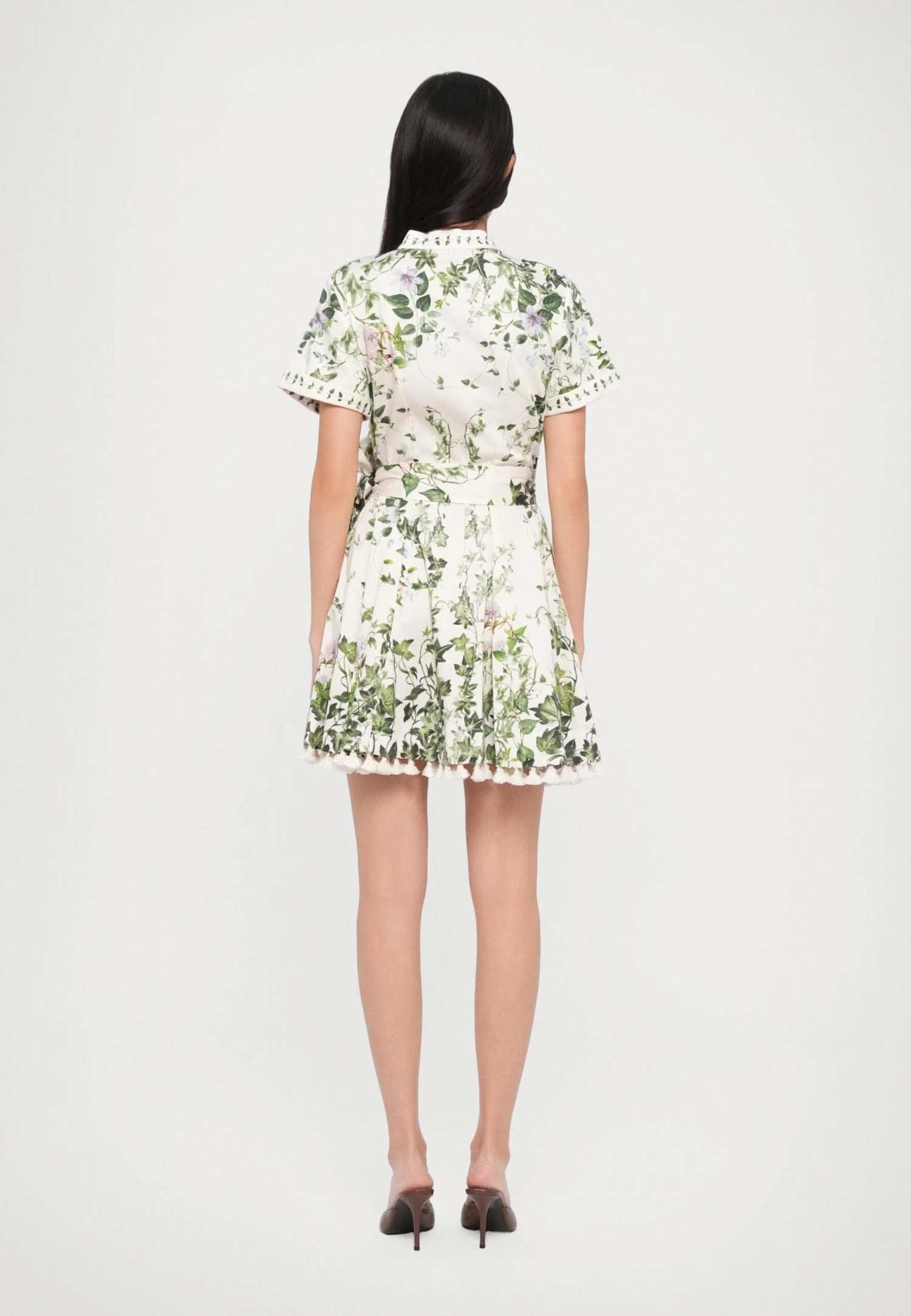 Alice + Olivia LUCY ROLL MINI SHIRT DRESS - Shirt Dress - Ivy Romance - Image 3