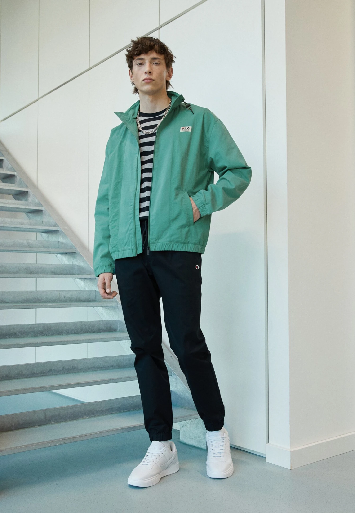 Fila Tantow Jacket - Windbreaker - Blue Spruce - Image 2