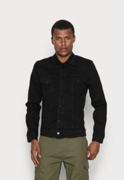 Only & Sons Onscome Trucker - Denim Jacket - Black Denim