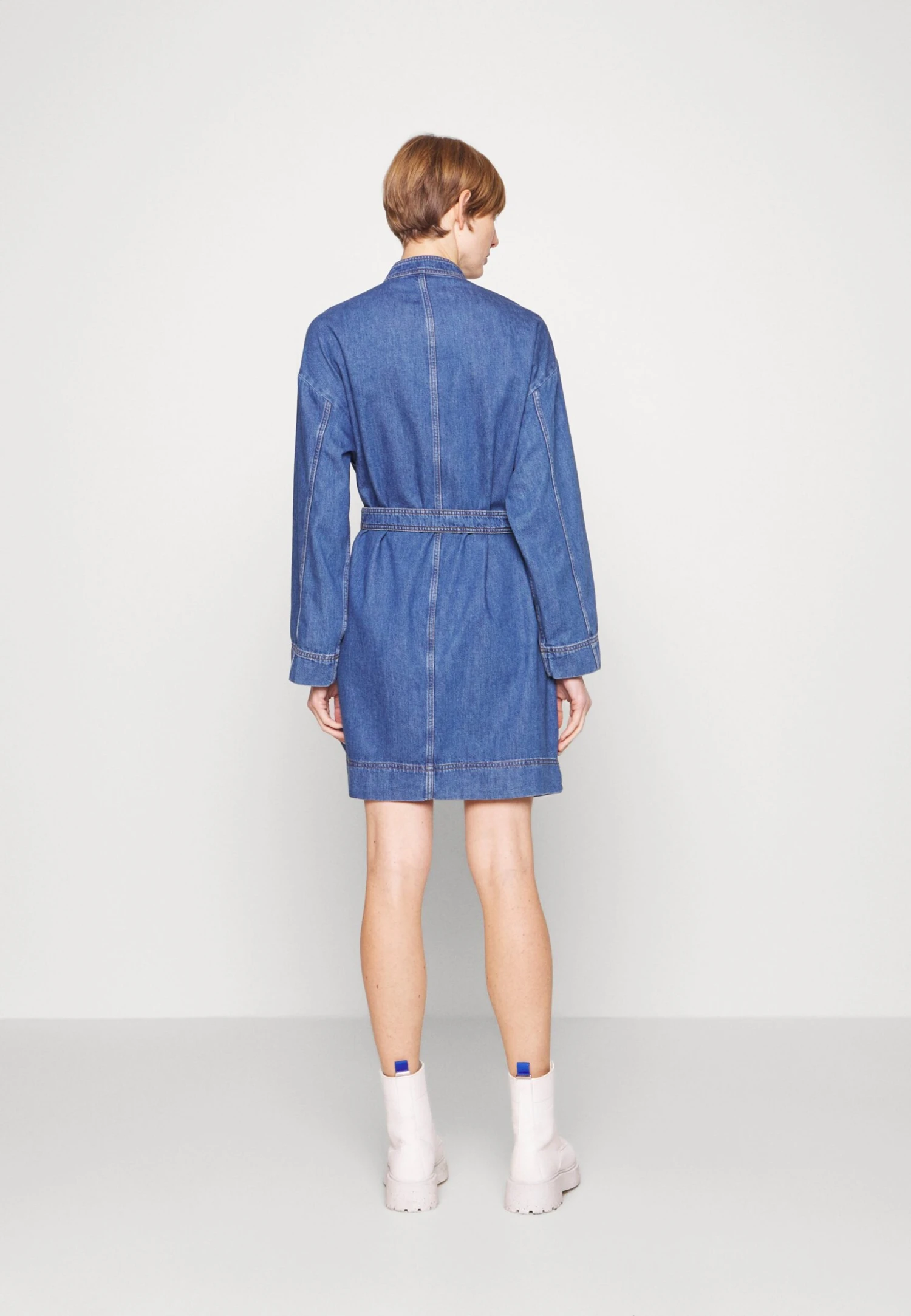Finito - Denim Dress - Blu - Image 3