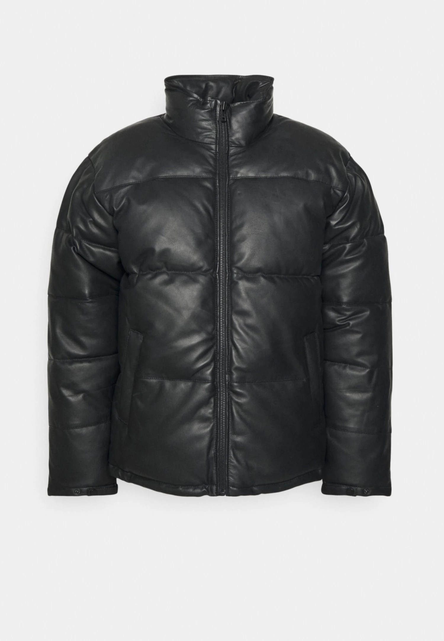 Denver Puffer - Leather Jacket - Black - Image 2