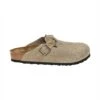 Birkenstock BOSTON BRAIDED LEOI/LEVE TAUPEN - REGULAR - Mules - Taupe