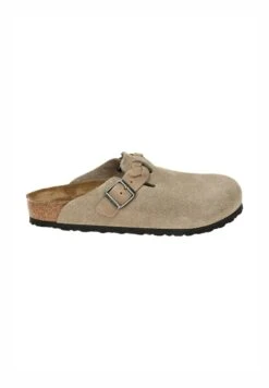 Birkenstock BOSTON BRAIDED LEOI/LEVE TAUPEN - REGULAR - Mules - Taupe