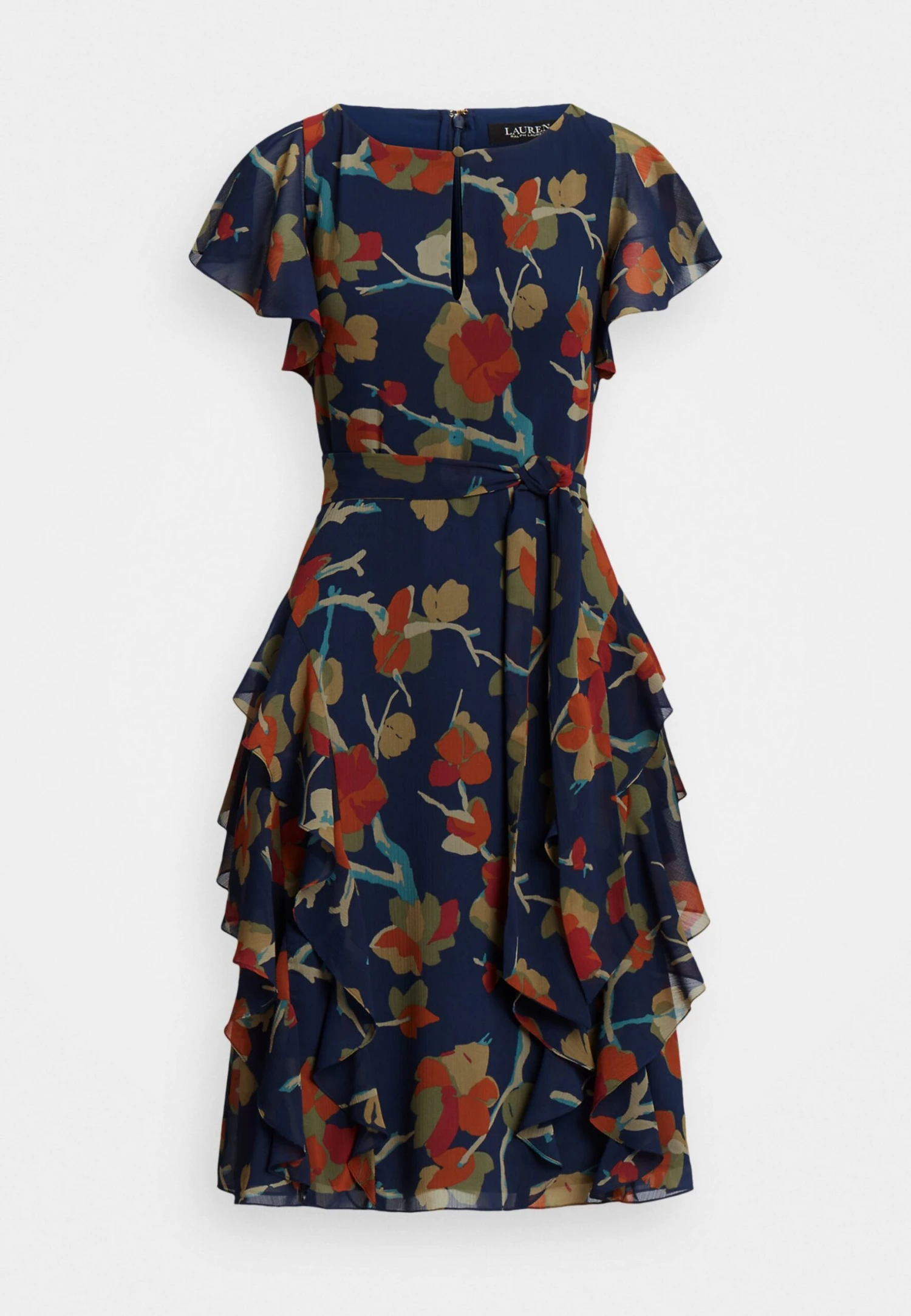 Alashany Short Sleeve Day Dress - Day Dress - Blue Multi - Image 4