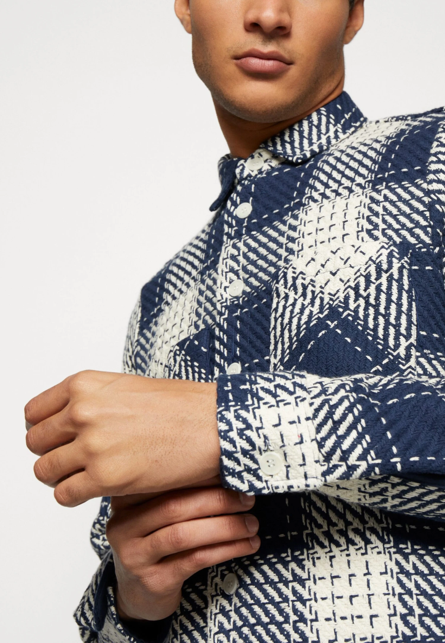 Whiting Overshirt Unisex - Light Jacket - Marine - Image 6