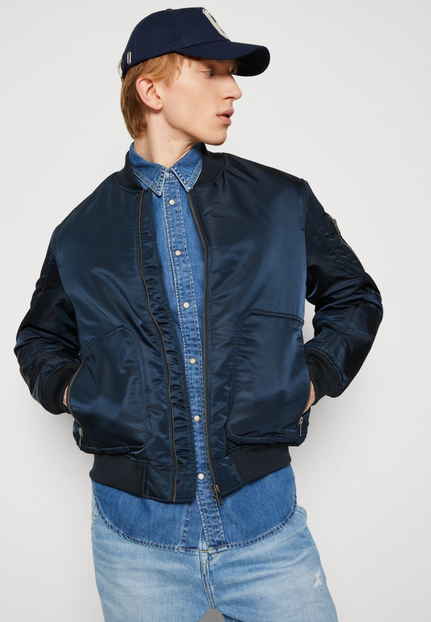 ESPRIT Bomber Jacket - Petrol Blue - Image 4