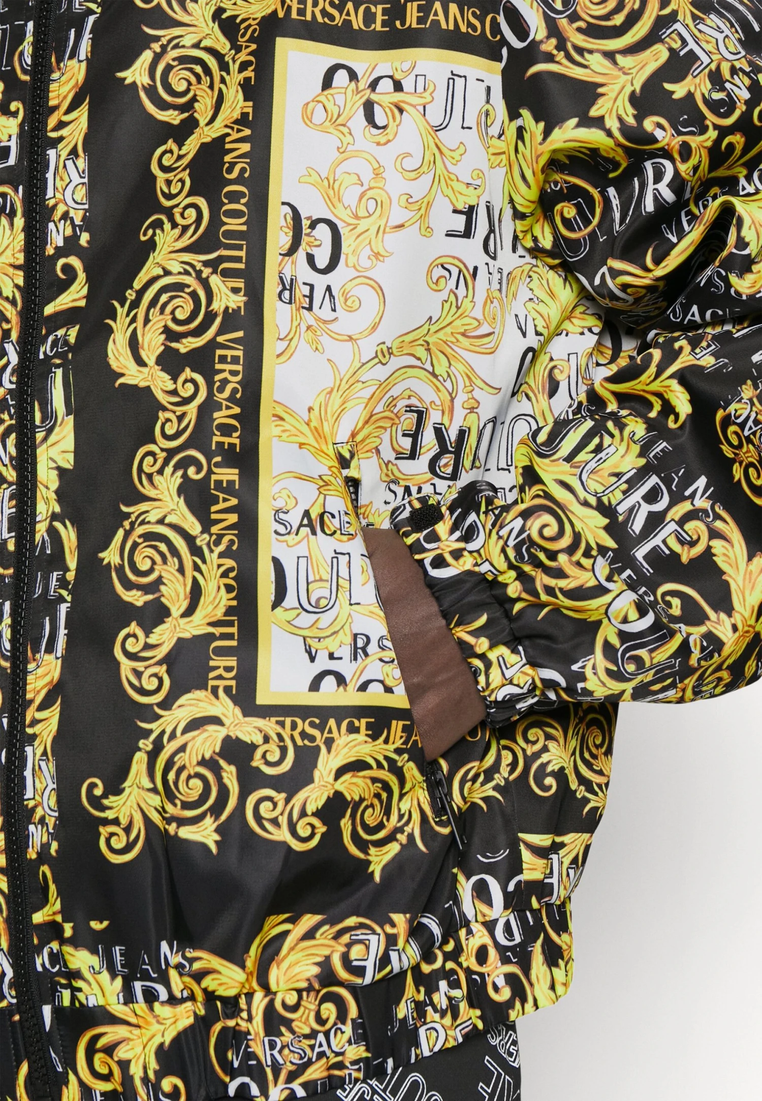 Diagonal Print Baroque - Summer Jacket - Black - Image 6