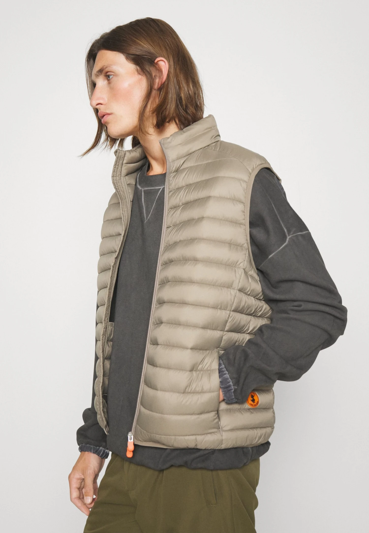 SAVE THE DUCK Adam - Waistcoat - Elephant Grey - Image 3