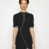 Dress - Jumper Dress - Fantasy Black