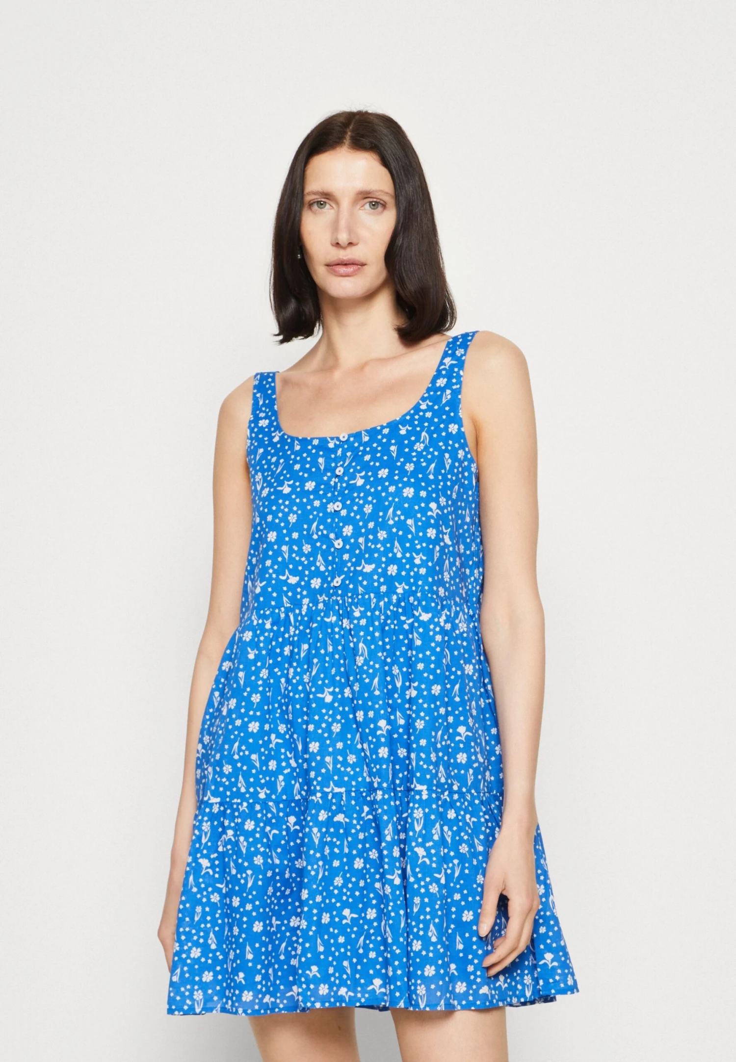 Marc O'Polo DENIM Dress Sleeveless Tier Skirt - Day Dress - Multi/Mediterranean Blue