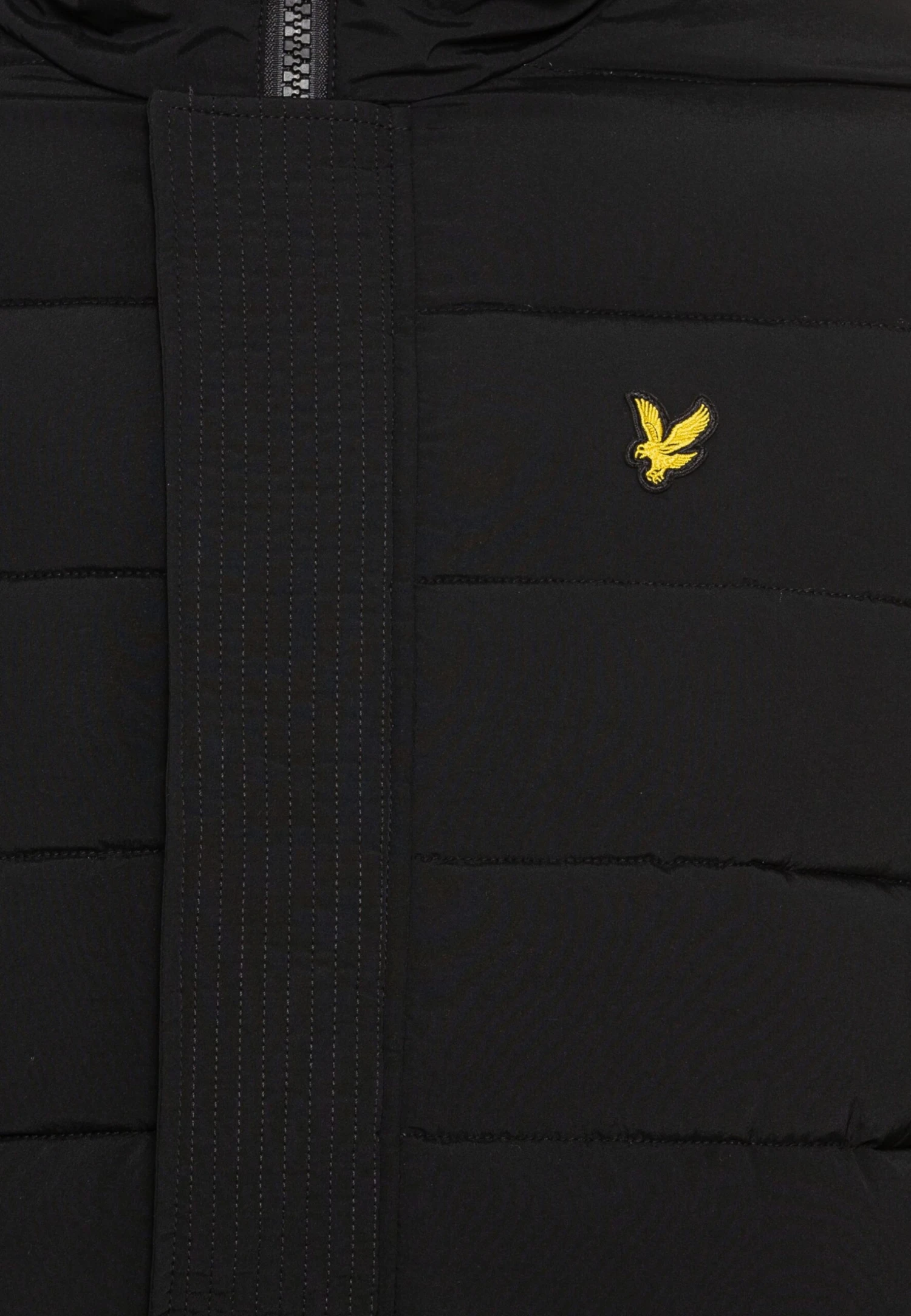 Lyle & Scott Elasticated Puffer - Winter Jacket - Jet Black - Image 3
