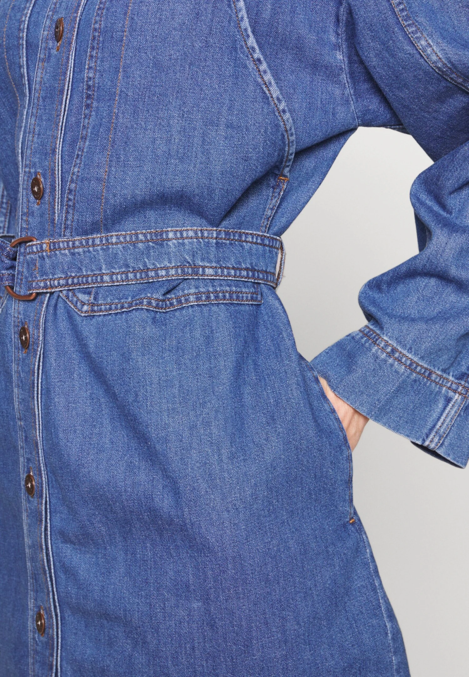 Finito - Denim Dress - Blu - Image 6