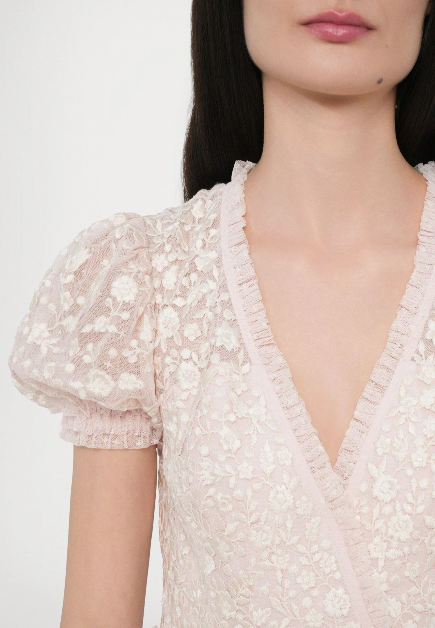 Needle & Thread LAYERED DRESS - Cocktail Dress / Party Dress - Dusk Pink/cream - Image 7