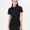 Pieces PCKITTE POLO SHORT NOOS - Shift Dress - Black