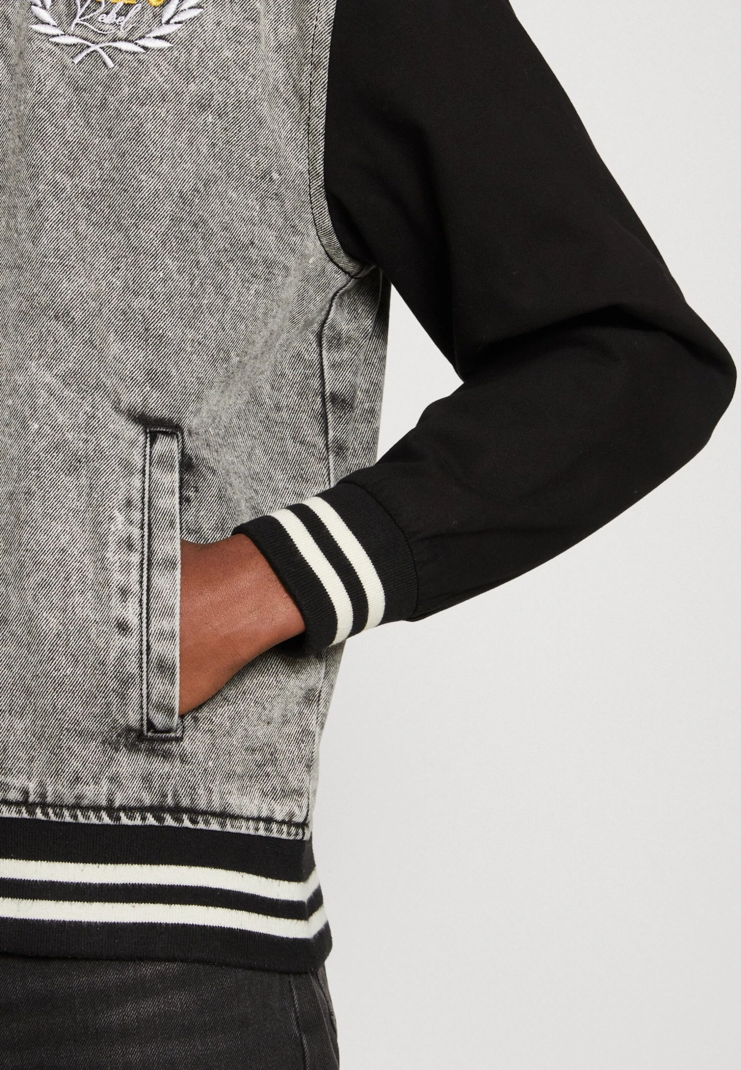 Redefined Rebel Luke Jacket- Denim Jacket - Light Grey - Image 6