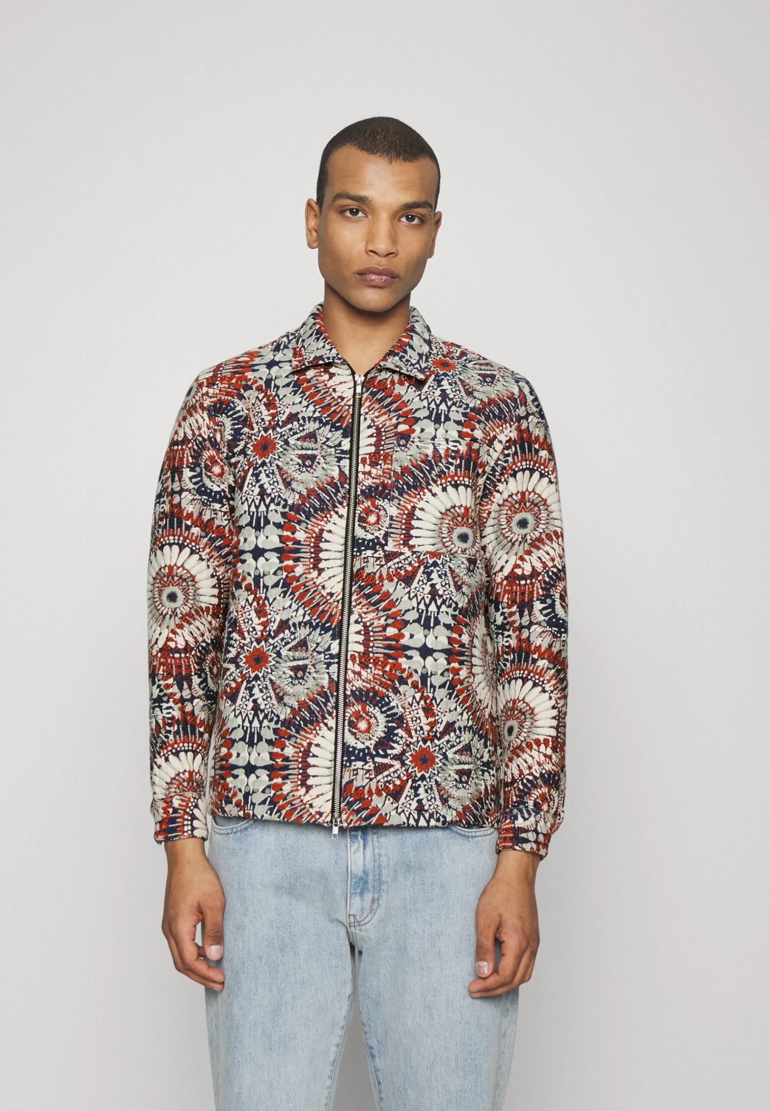 Chase Jacket Unisex - Light Jacket - Navy/Rust