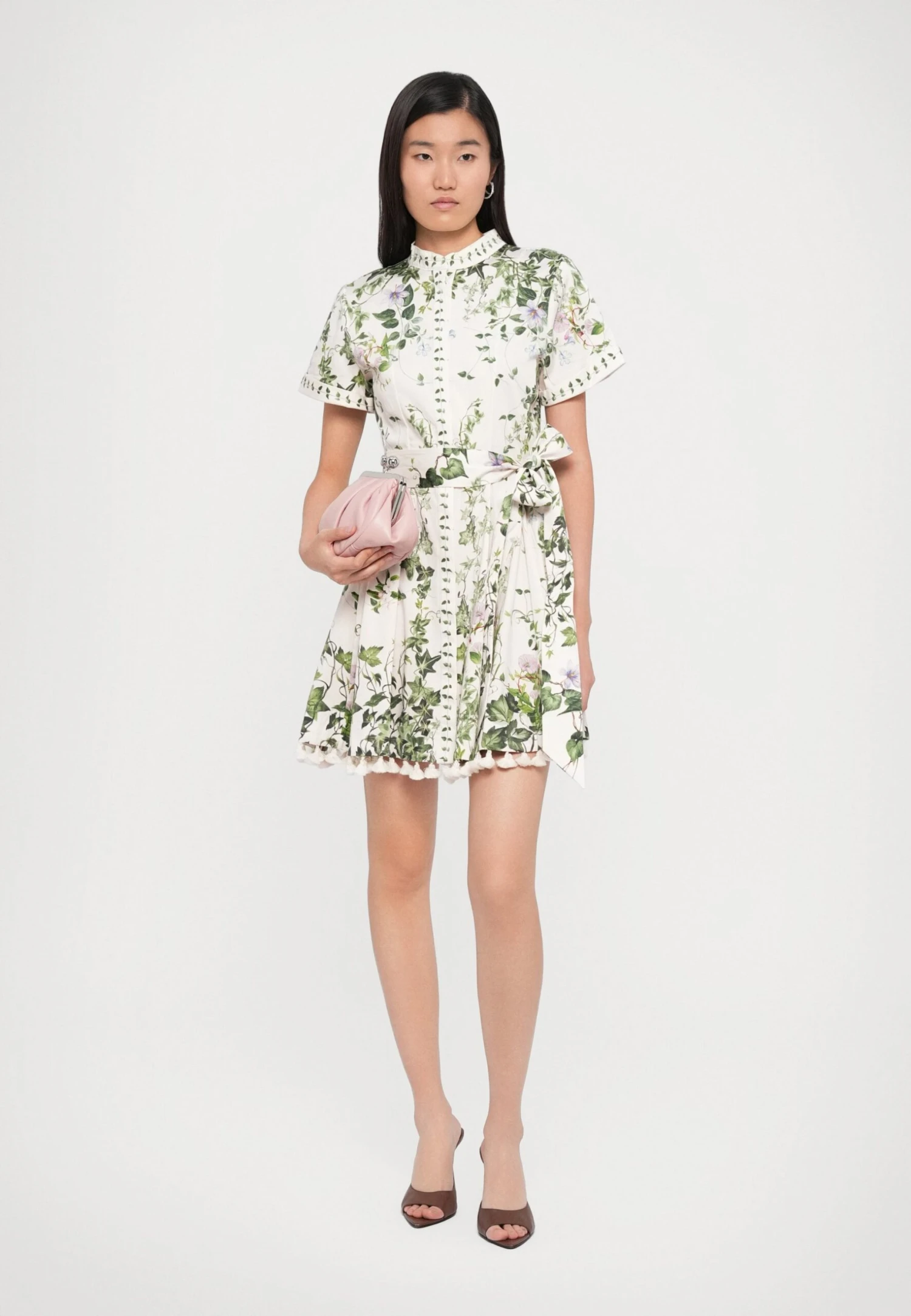 Alice + Olivia LUCY ROLL MINI SHIRT DRESS - Shirt Dress - Ivy Romance - Image 2