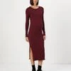 ONLY MATERNITY OLMALEJANDRA O NECK DRESS - Jersey Dress - Burgundy