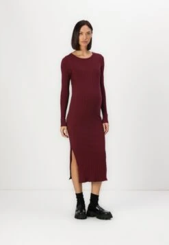 ONLY MATERNITY OLMALEJANDRA O NECK DRESS - Jersey Dress - Burgundy