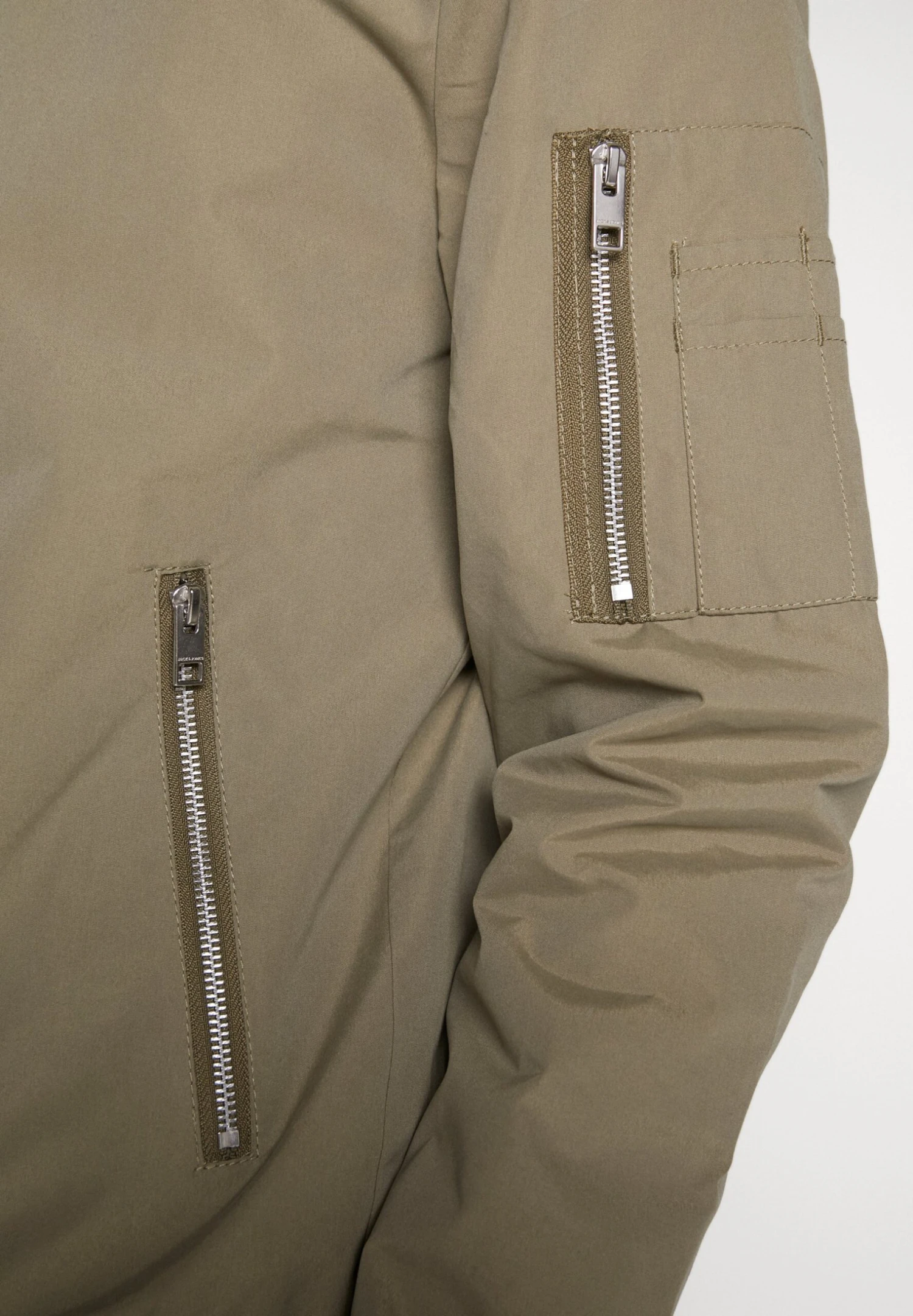 Jack & Jones Erush Noos - Bomber Jacket - Dusky Green - Image 8