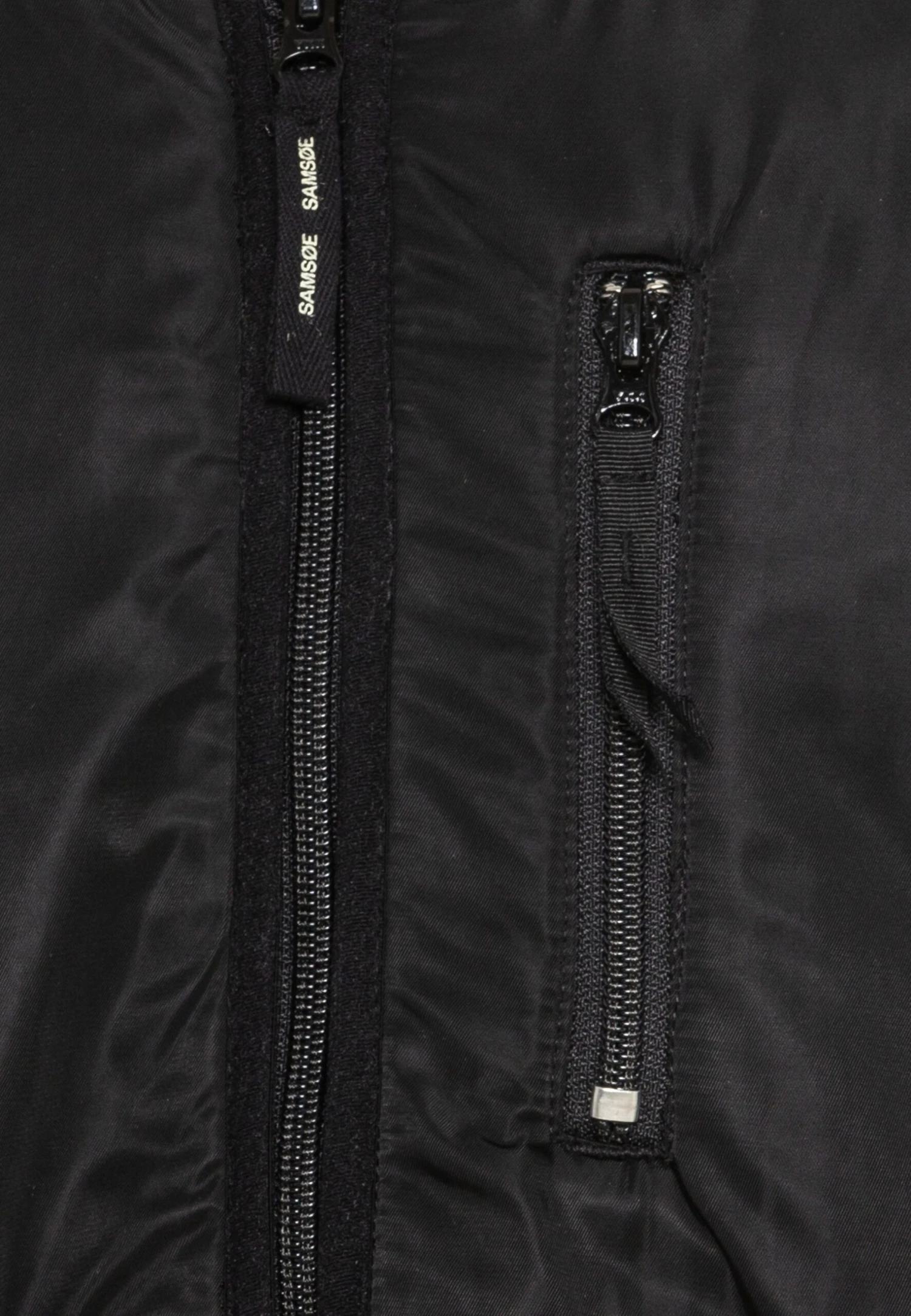 SAMSØE SAMSØE Rasmus Full Zip- Bomber Jacket - Black - Image 3