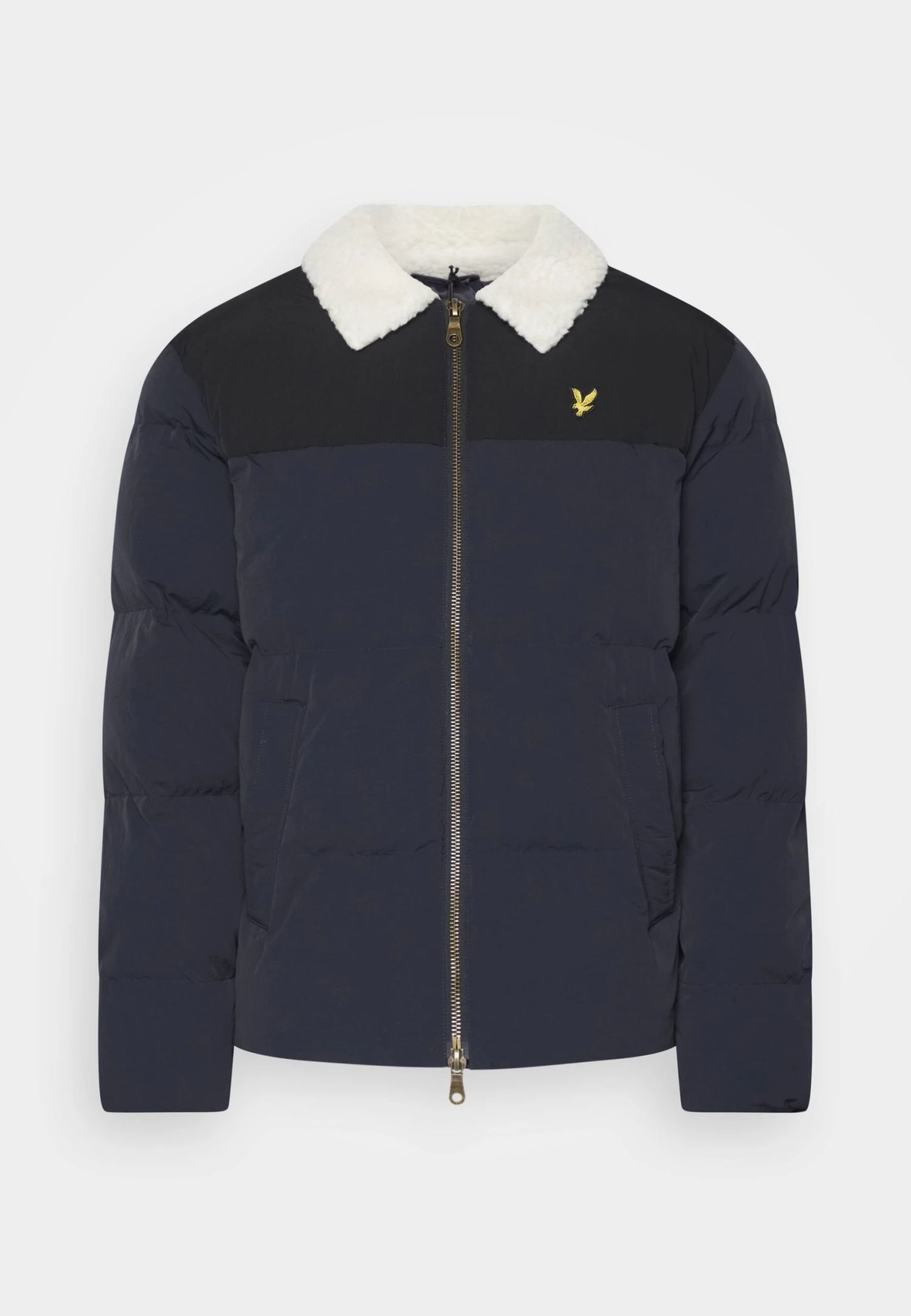 Lyle & Scott Borg Collar Puffer - Winter Jacket - Dark Navy