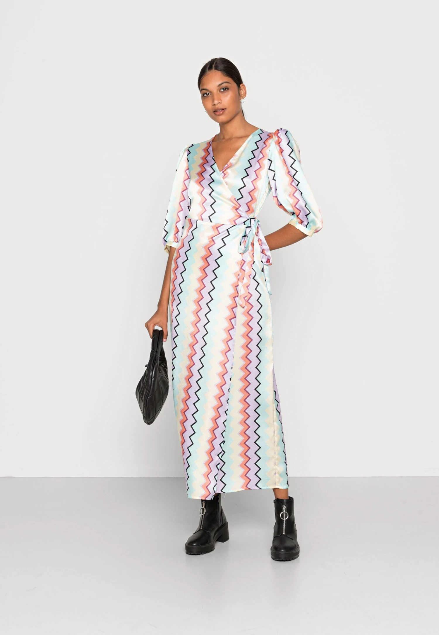 Vila Vicamila Wrap 3/4 Ankle Dress - Cocktail Dress / Party Dress - Pastel Lilac - Image 2