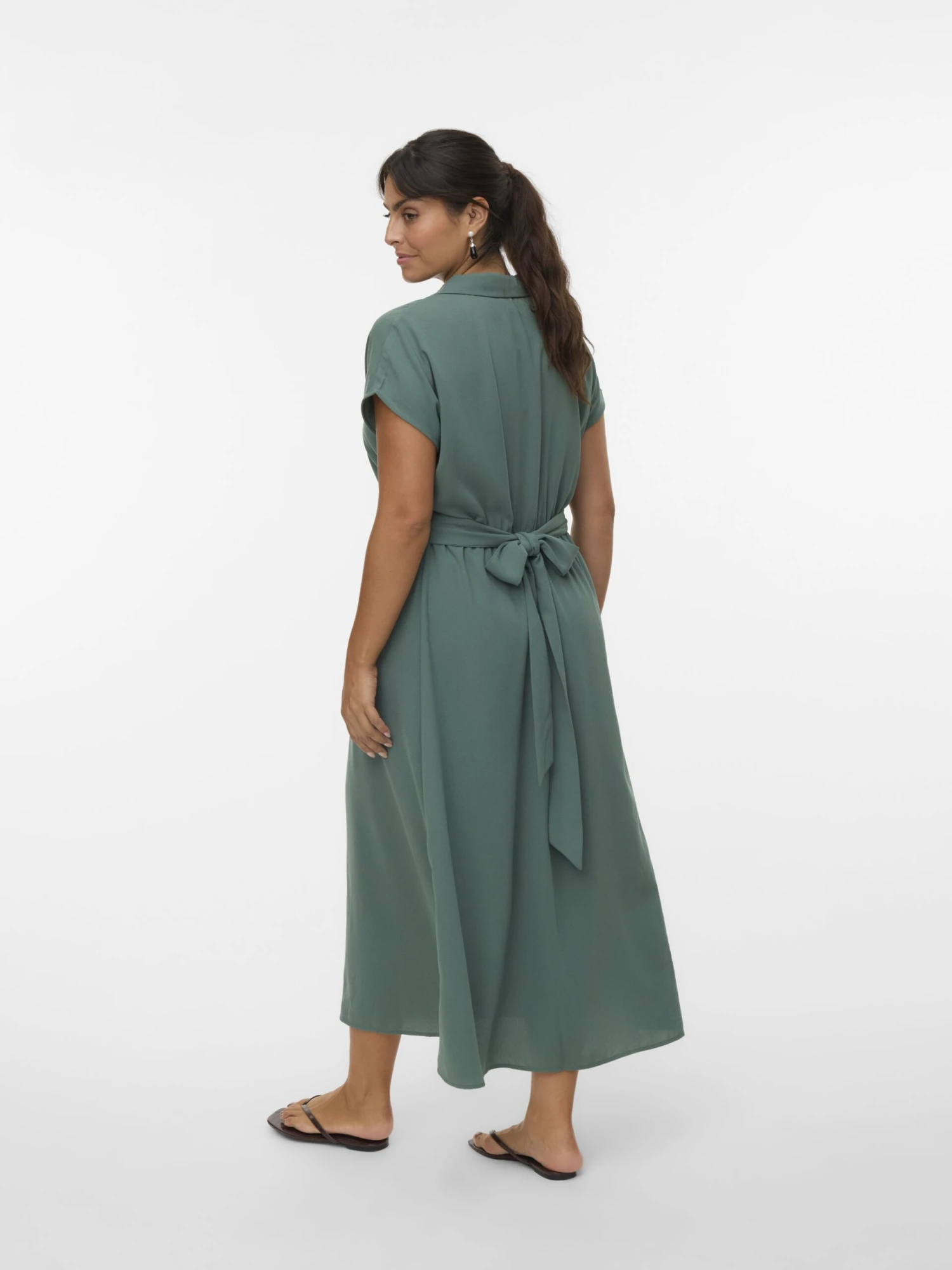 Vero Moda Curve VMNEWHALLIE LONG DRESS - Maxi Dress - Laurel Wreath - Image 3