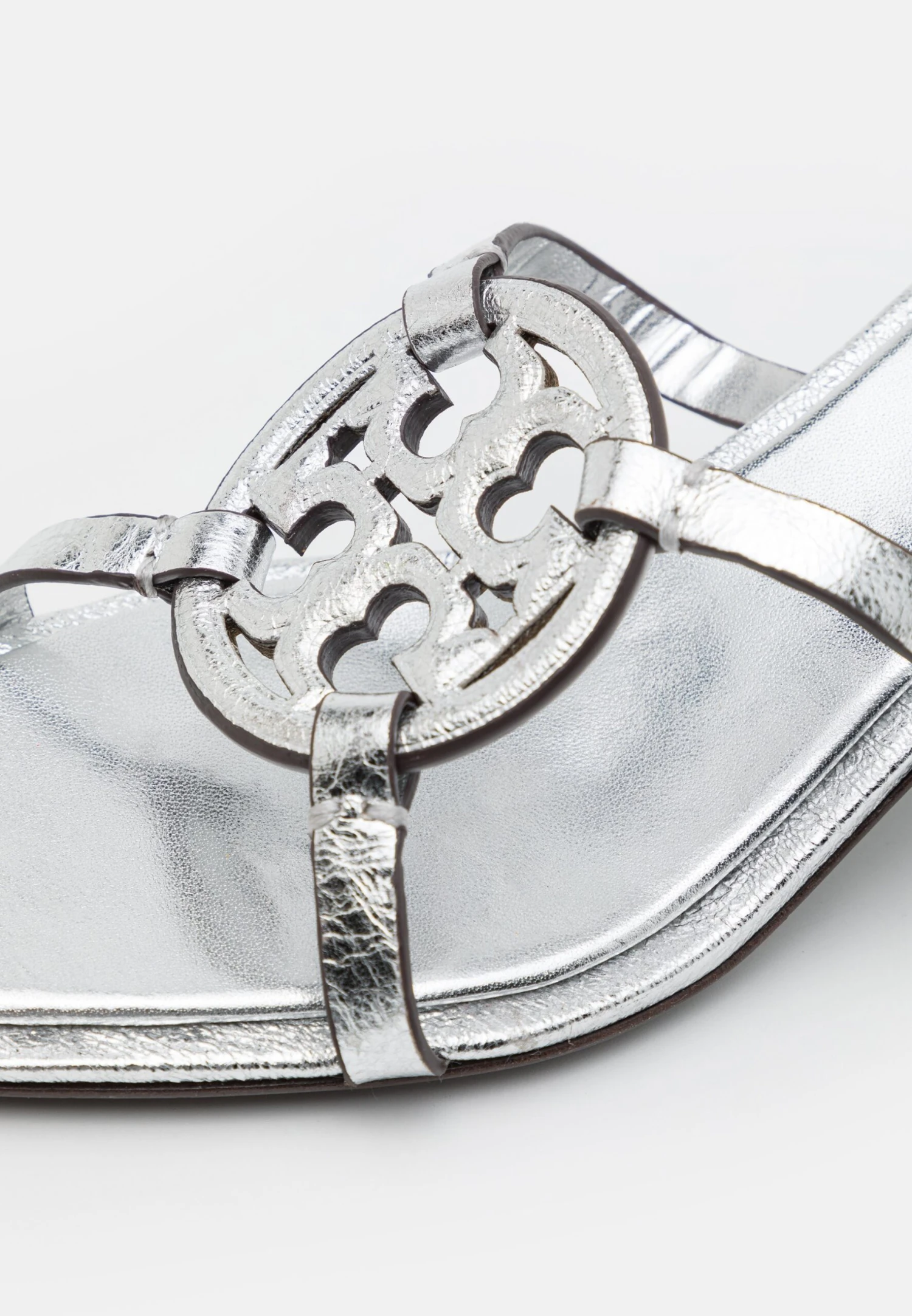 Tory Burch Geo Miller Low Heel - Heeled Mules - Silver - Image 7