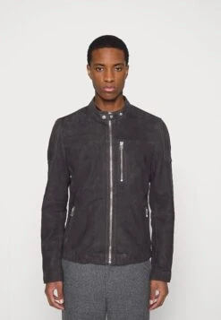 Goosecraft Galion Biker - Leather Jacket - Pure Chocolat