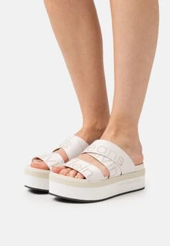 Calvin Klein Jeans Flatform Webbing - Mules - Ancient White