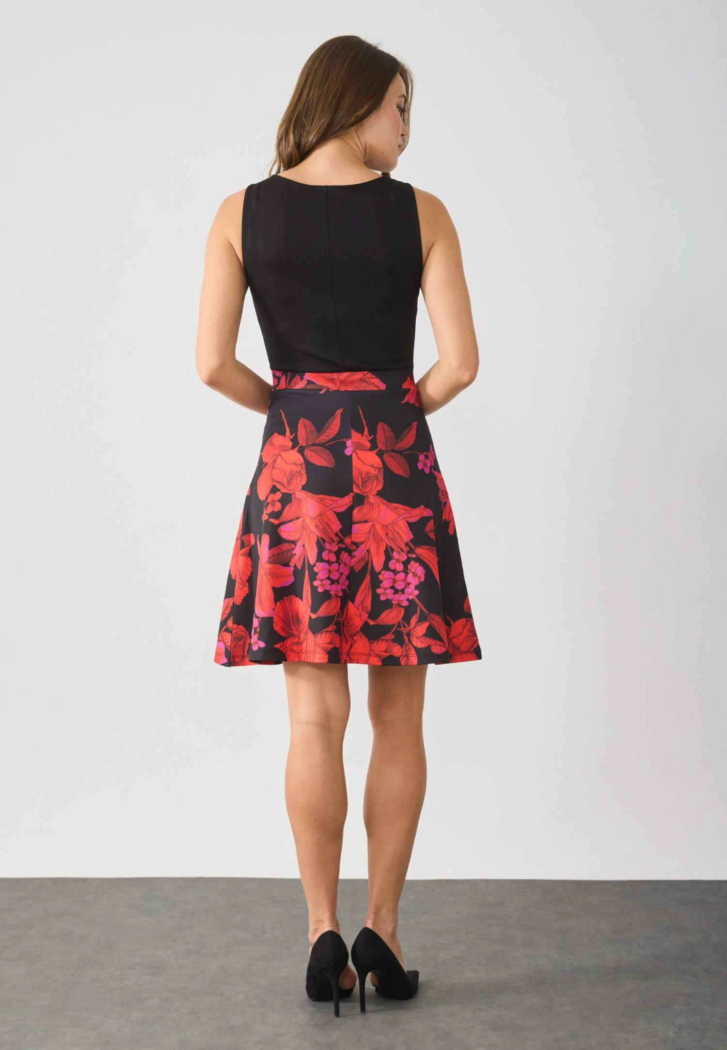 Anna Field Day Dress - Black/red - Image 3