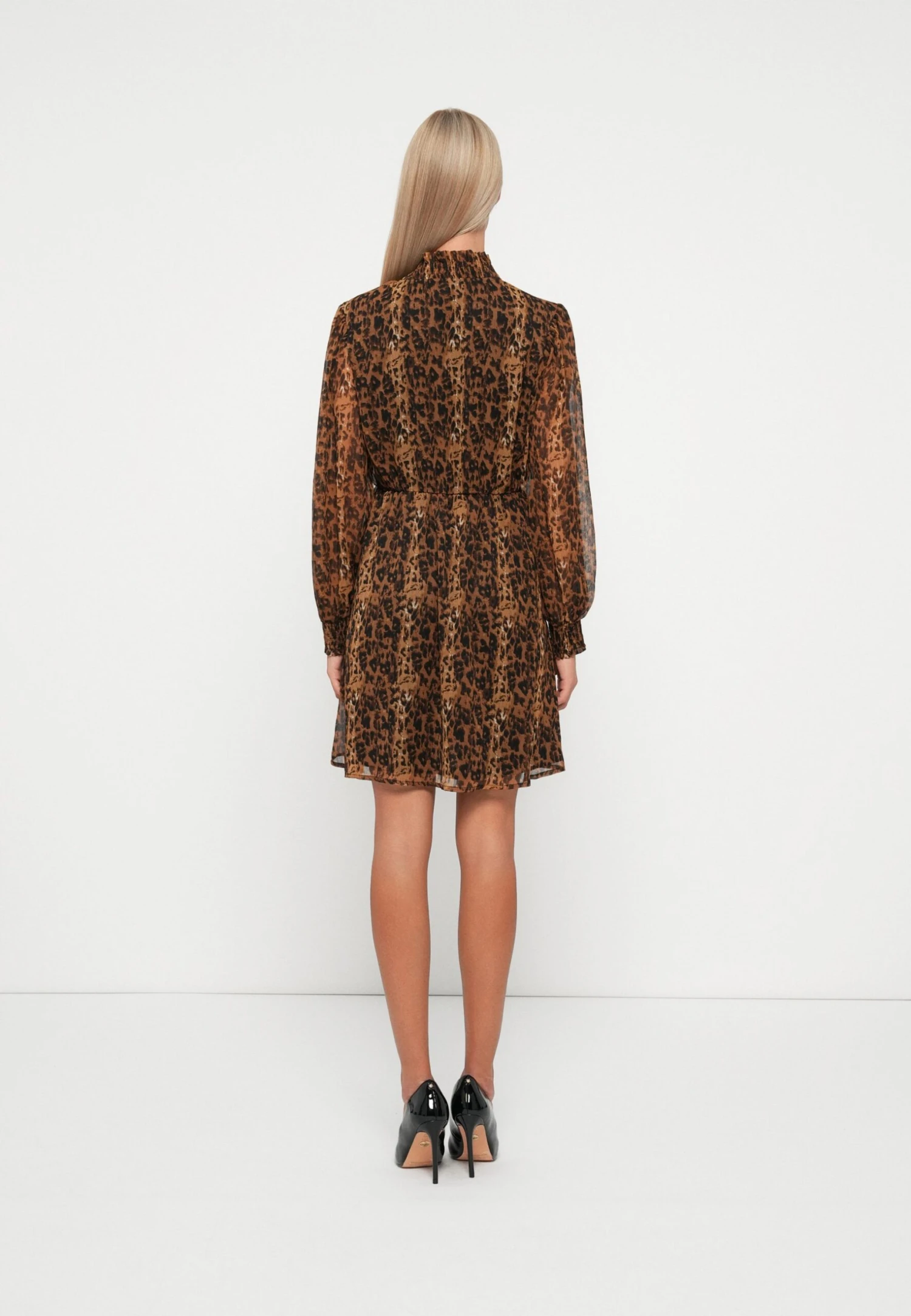 Vila VIFALIA HIGH NECK TIE DRESS - Day Dress - Rubber - Image 3