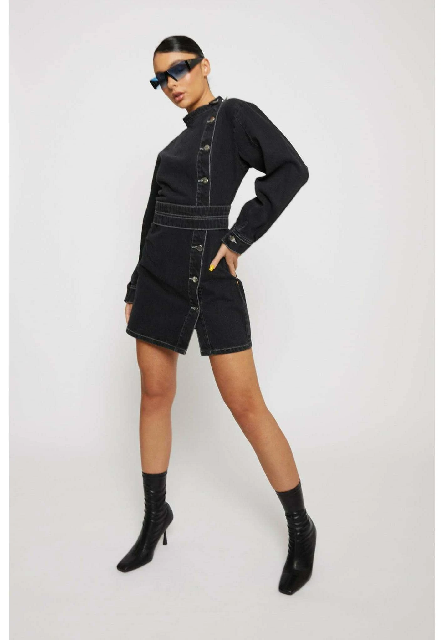 Belted - Shirt Dress - Image 7