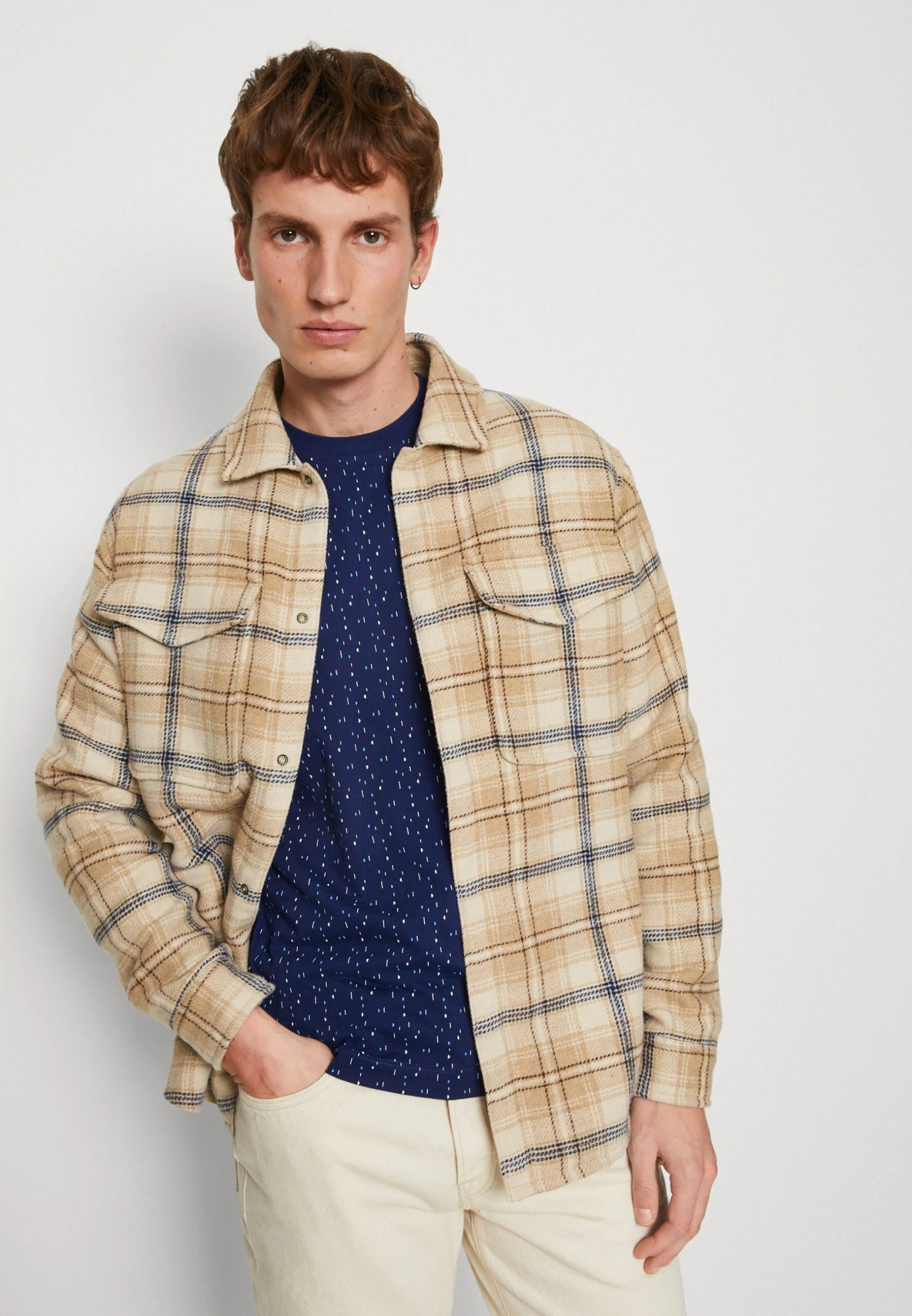 Selected Homme Slhpan Shacket - Light Jacket - Incense/Blue - Image 4