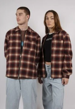 Zip Shadow Method Unisex - Light Jacket - Red/Off-White