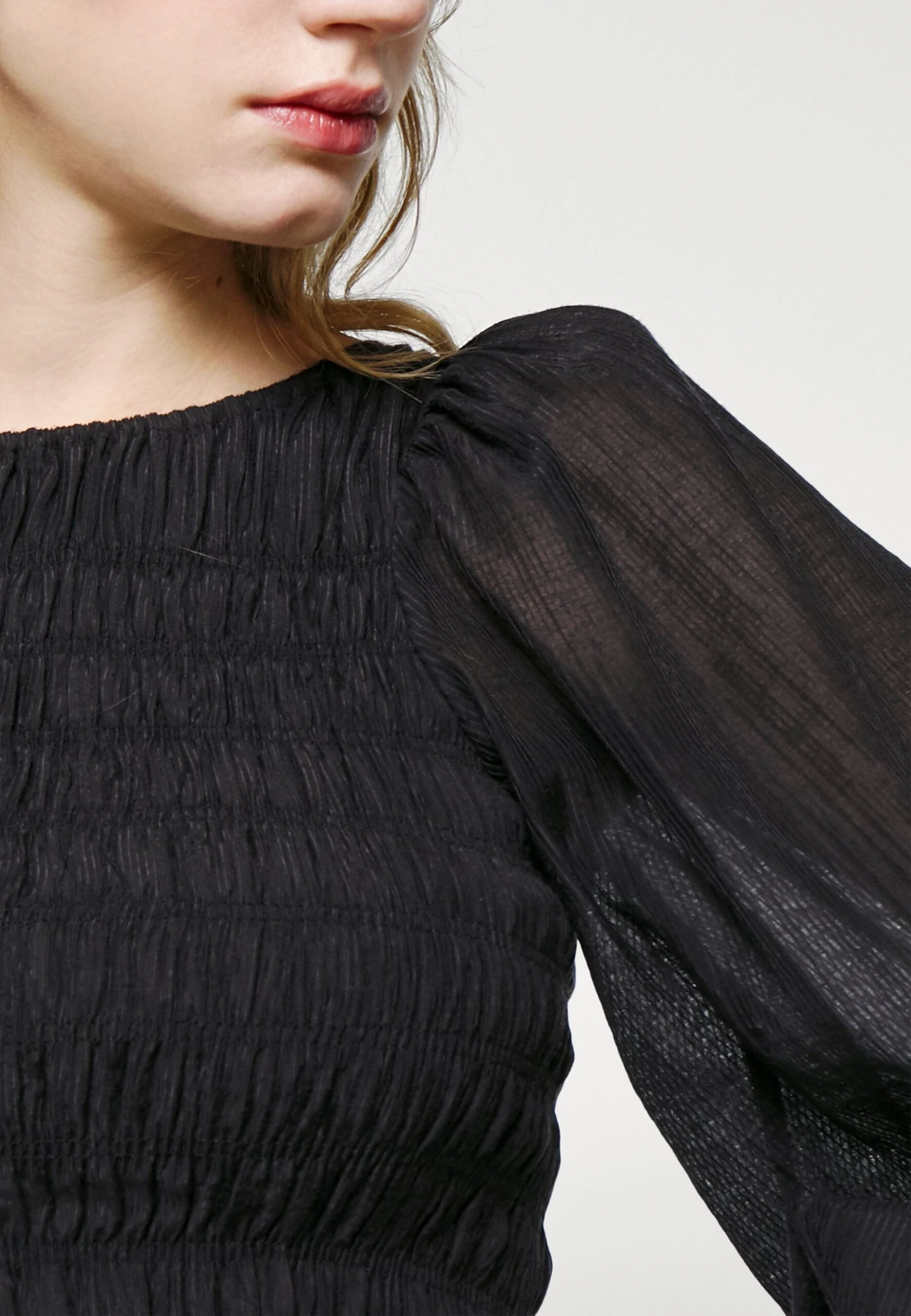 Mother Of Pearl Ariella Sheer - Day Dress - Black - Image 6