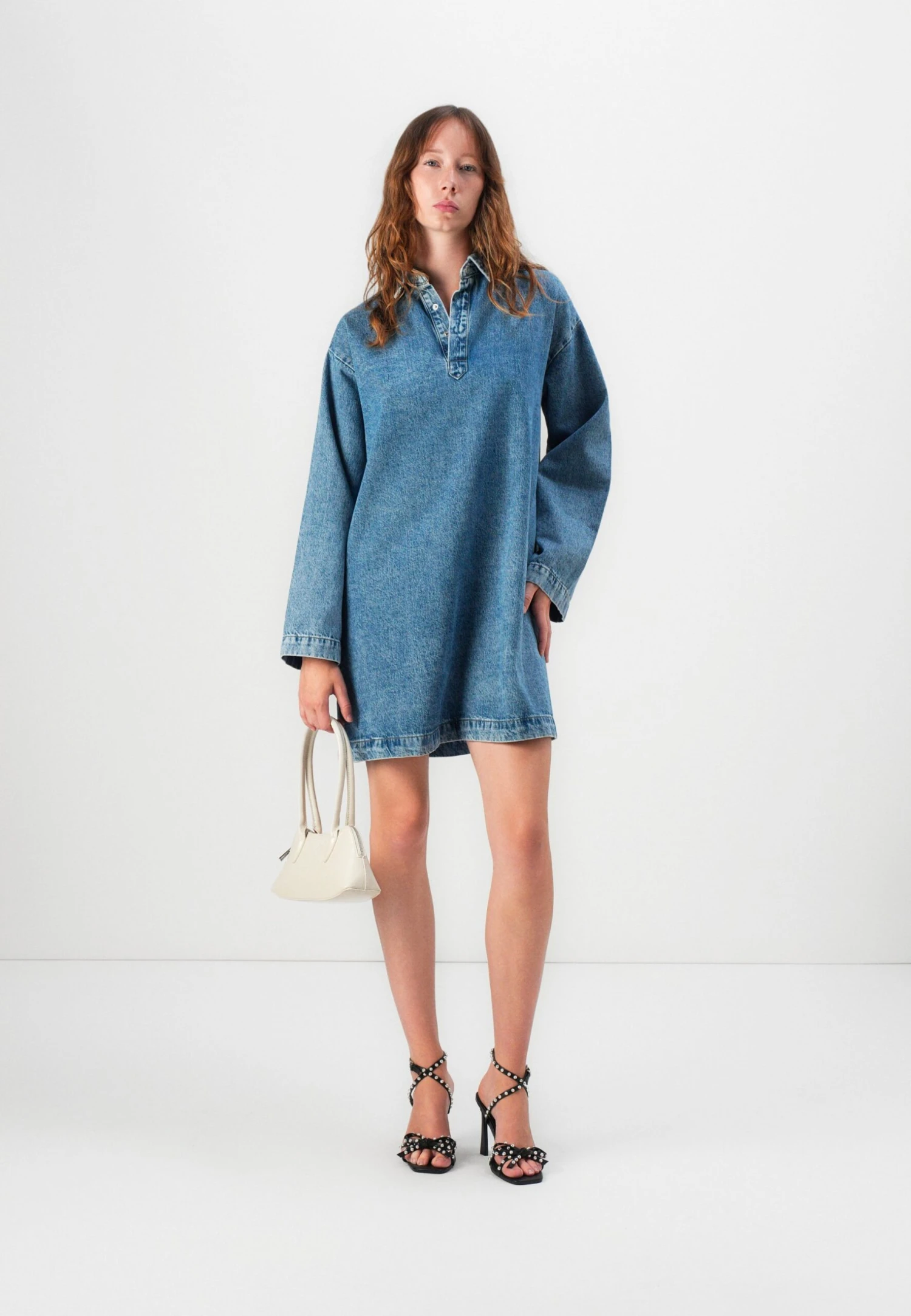Pieces PCKENYA A-SHAPE NOOS BC - Denim Dress - Medium Blue Denim - Image 2