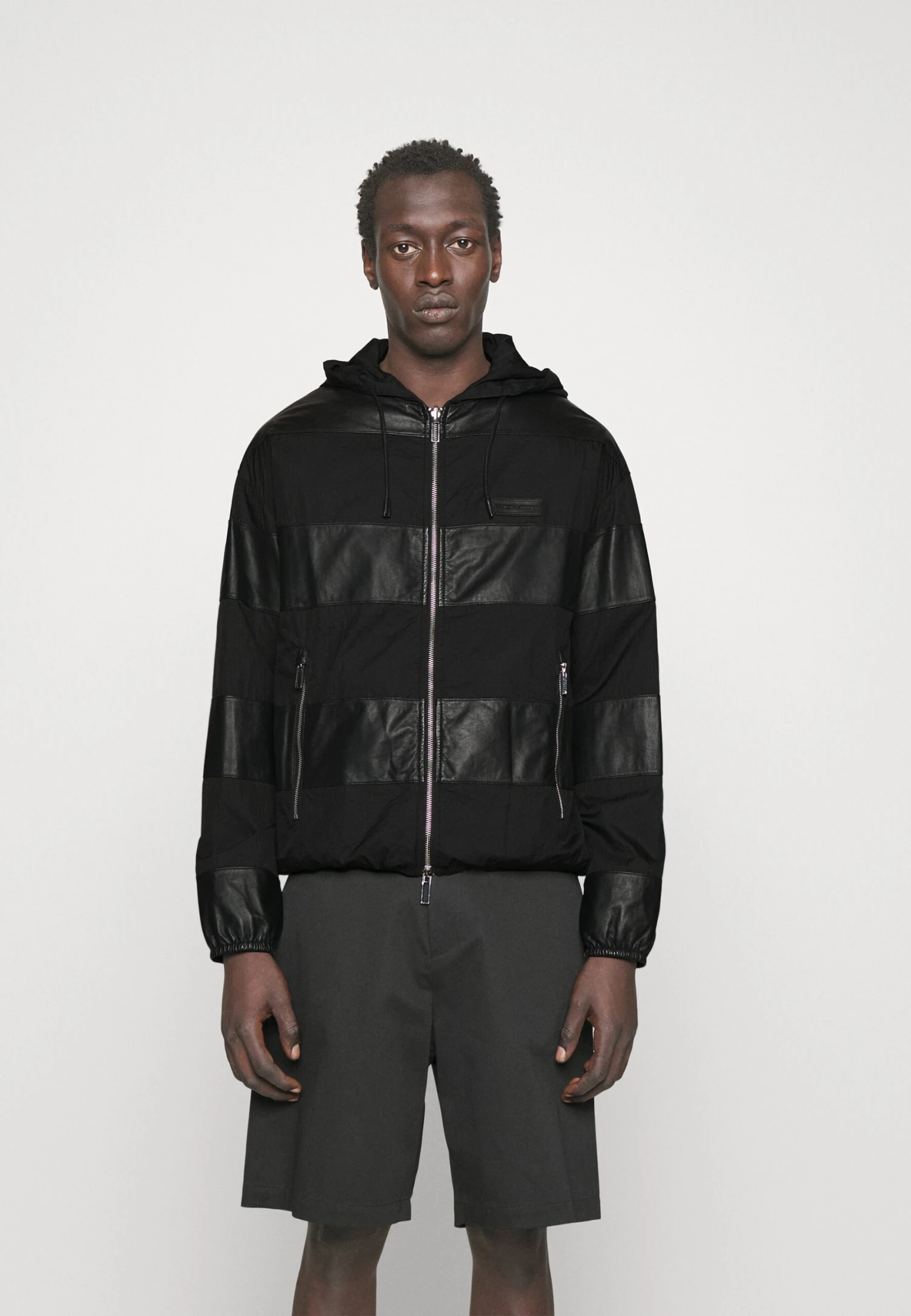Emporio Armani Blouson - Leather Jacket - Nero