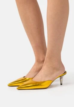 PROENZA SCHOULER Spike Mule - Heeled Mules - Gold